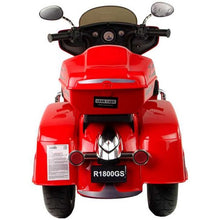 Load image into Gallery viewer, Super Cool 2025 Three-Wheeled Motorcycle Ride On Car | 12V | 2 Speeds | Lights | Music | Storage | Ages 3-8