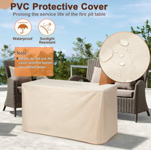 Load image into Gallery viewer, Very Relaxing Heavy-duty 42 Inch 60,000 BTU Propane Fire Pit Table With Ceramic Tabletop | Protective Cover | Lava Rocks | Gas Regulator