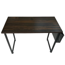 Load image into Gallery viewer, Classy Heavy Duty Computer Desk, 100 x 50cm Modern Style Study Desk with Side Storage Bag for Home, Office (Brown)