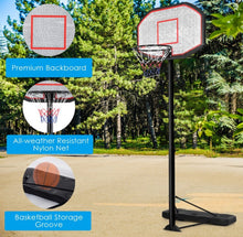 Load image into Gallery viewer, Super Cool Basketball Net Hoop Heavy Duty 43 Inches Indoor | Outdoor | Adjustable Height | Can Be Filled With Sand / Water | 6.6’ - 10’