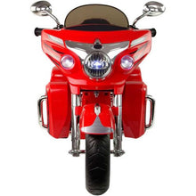 Load image into Gallery viewer, Super Cool 2025 Three-Wheeled Motorcycle Ride On Car | 12V | 2 Speeds | Lights | Music | Storage | Ages 3-8