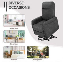 Load image into Gallery viewer, Heavy Duty Modern Power Lift Recliner Chair With Remote Control | For The Elderly | Everyone | Holds 330lbs | Laying | Seating | Standing Easily | Quiet Motor