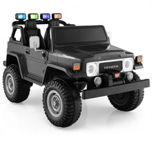 Load image into Gallery viewer, 2025 Upgraded 12V Licensed 2 Seater Toyota FJ40 12V Ride On Car | Colourful Lights | Seatbelt | Storage| 2 Speeds | 14” Tires | Upgraded Shocks | Remote