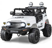Load image into Gallery viewer, 2025 Licensed Toyota FJ Cruiser 12Volt 2 Seater Upgraded Kids Ride On Car / Truck | Lights | Suspension | Push To Start | Horn | Music | Remote