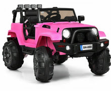 Load image into Gallery viewer, Super Cool 2025 1 Seater Jeep Style 12V Ride On Car For Kids | Remote | LED Lights | Music | Ages 3-6