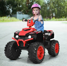 Load image into Gallery viewer, Super Cool 12V Kids Ride On ATV, Car 1 Seater | LED Lights | Heavy Duty Tires | Ages 3-7 | Music | 2 Speeds | Upgraded