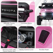 Load image into Gallery viewer, 2025 Licensed Toyota FJ Cruiser 12Volt 2 Seater Upgraded Kids Ride On Car / Truck | Lights | Suspension | Push To Start | Horn | Music | Remote