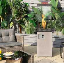 Load image into Gallery viewer, Elegant Heavy Duty Powerful 41,000 BTU Outdoor Propane Patio Heater With Metal Hood | Flameout Protection | Waterproof Cover
