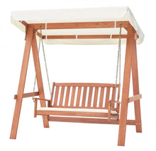 Load image into Gallery viewer, Heavy Duty Comfortable Patio Outdoor 2-Seater Swing Bench | Heavy Duty Frame | Sturdy Metal Hanging Chains | Porch Canopy Swing | Waterproof