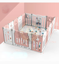 Load image into Gallery viewer, Super Cool 16 Panel Indoor/Outdoor Foldable Play Yard Upgraded Fence | Safety Play Area with Activity for Toddlers and Infants | 3 Colours
