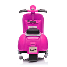 Load image into Gallery viewer, Super Cool Elegant 2025 Vespa Kids Ride On Car Motorcycle Vespa 1 Seater Scooter 12V | Music | USB Ready | LED Lights
