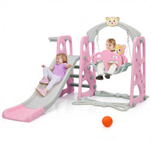 Load image into Gallery viewer, Adorable Cute Toddler Teddy Bear Playground Set With Slide | Swing | Wall Climbing | Ladder | Basketball Net | Indoor | Outdoor