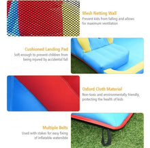 Load image into Gallery viewer, Super Cool,Fun Massive Crab Inflatable Bouncy Water Park House With 950w Blower | Water Cannon | 2 Water Slides | Tunnels | Climbing Wall | Water Cannon | Carry Bag