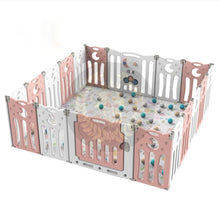 Load image into Gallery viewer, Super Cool 16 Panel Indoor/Outdoor Foldable Play Yard Upgraded Fence | Safety Play Area with Activity for Toddlers and Infants | 3 Colours