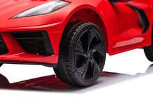 Load image into Gallery viewer, 2025 Licensed 12V Chevrolet Corvette C8, 1 Seater Kids Ride On Car Upgraded | Leather Seat | Rubber Tires | LED Lights | Remote