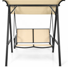 Load image into Gallery viewer, Super Elegant 2 Person Patio Swing With Weather Resistant Glider | Adjustable Canopy