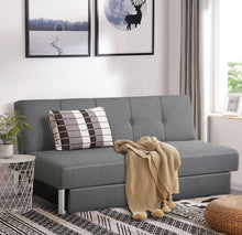 Load image into Gallery viewer, Heavy Duty Modern Built For Comfort Spacious 3 Seater | Convertible Sofa Couch Bed With 2 Large Drawers, 3 Adjustable Angles | Holds 530 lbs | 3 Settings