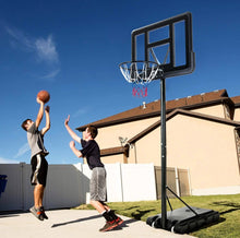 Load image into Gallery viewer, Super Fun Heavy Duty Adjustable Portable Basketball Net Hoop Stand | Shatterproof Backboard | Wheels | 4FT-10FT