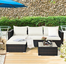 Load image into Gallery viewer, Super Relaxing 5 Pieces Patio Rattan Sectional Furniture Set With Cushions | Coffee Table