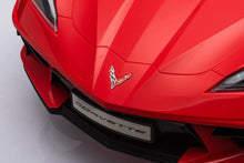 Load image into Gallery viewer, 2025 Licensed 12V Chevrolet Corvette C8, 1 Seater Kids Ride On Car Upgraded | Leather Seat | Rubber Tires | LED Lights | Remote