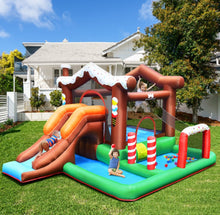 Load image into Gallery viewer, Super Cool Fun Kids Inflatable Bouncy House Jumping Castle Slide Climber Bouncer With 550W Blower | Holds 120Kg | Kids Party | Camping | Climbing Wall | Basketball Hoop