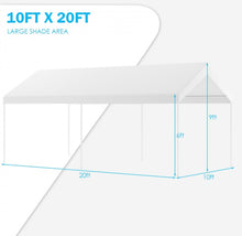Load image into Gallery viewer, Super Duty Steel Portable Frame Car Tent Shelter | 10x20 Ft | Weather Resistant | Easy Assembly