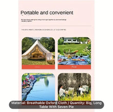 Load image into Gallery viewer, Heavy Duty Portable Foldable Table & Chair Set For Outdoors, Indoors, Patio Furniture, Picnic, Camping, Fishing, EggRoll Table, Travel Set, Seats 6