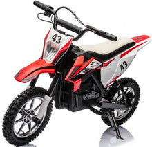 Load image into Gallery viewer, Super Cool 2025 Fast Off Road Electric 36V Kids Dirt Bike Upgraded 1 Seater 350W Motor | Up To 27 K/ph | Leather Seat | Rubber Tires