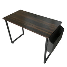Load image into Gallery viewer, Classy Heavy Duty Computer Desk, 100 x 50cm Modern Style Study Desk with Side Storage Bag for Home, Office (Brown)