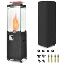 Load image into Gallery viewer, Elegant Heavy Duty Powerful 41,000 BTU Outdoor Propane Patio Heater With Metal Hood | Flameout Protection | Waterproof Cover