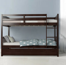Load image into Gallery viewer, Heavy Duty Full Over Bunk Bed  Platform Bed With Solid Ladder | Sturdy Pine Wood Frame | 2 Full Bunk Beds In 1