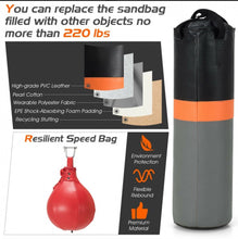 Load image into Gallery viewer, Heavy Duty Modern Boxing Punching Stand With Heavy Bag | 2-in-1 | Resilient Speed Bag | Sturdy Construction