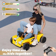 Load image into Gallery viewer, Super Cool 2025 Family Car 2 Seater 24V Kids & Adult Ride On Car | 3-6KPH | Holds 90KG | Remote | Suspension | Holds 198LBS