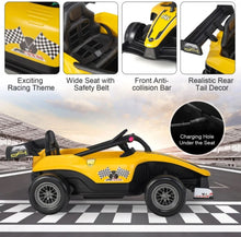 Load image into Gallery viewer, 2025 New 12V Formula 1 Style Racing Ride On Car 1 Seater Upgraded | Lights | Horn | Music | USB Ready | Rear Shocks | Big Seat | Seatbelt | Remote