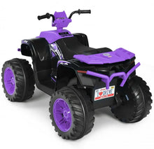 Load image into Gallery viewer, Super Cool 12V Kids Ride On ATV, Car 1 Seater | LED Lights | Heavy Duty Tires | Ages 3-7 | Music | 2 Speeds | Upgraded