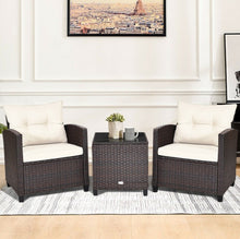 Load image into Gallery viewer, Super Relaxing 3-Piece Heavy Duty Rattan / Wicker Patio Furniture Set With Washable Cushions | Waterproof | 6 Colours