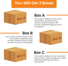 Load image into Gallery viewer, Heavy Duty Elegant & Modern Very Comfortable 3-Seater Sofa Couch With USB Socket Ports, Side Storage Pocket | Beautiful Armrest | Side Bolsters | Thick Cushions