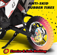 Load image into Gallery viewer, Super Cool 2025 Fast Off Road Electric 36V Kids Dirt Bike Upgraded 1 Seater 350W Motor | Up To 27 K/ph | Leather Seat | Rubber Tires