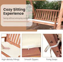 Load image into Gallery viewer, Heavy Duty Comfortable Patio Outdoor 2-Seater Swing Bench | Heavy Duty Frame | Sturdy Metal Hanging Chains | Porch Canopy Swing | Waterproof