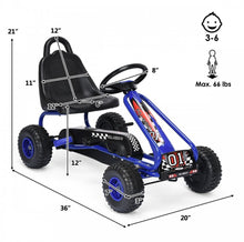 Load image into Gallery viewer, 2025 Super Cool Upgraded 4 Wheel Pedal Powered GoKart Ride On Car | Adjustable Seat | Heavy Duty Seat | Enclosed Chain For Safety