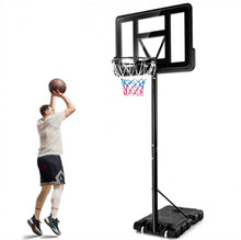 Load image into Gallery viewer, Super Fun Heavy Duty Adjustable Portable Basketball Net Hoop Stand | Shatterproof Backboard | Wheels | 4FT-10FT