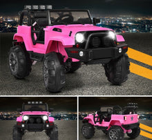Load image into Gallery viewer, Super Cool 2025 1 Seater Jeep Style 12V Ride On Car For Kids | Remote | LED Lights | Music | Ages 3-6
