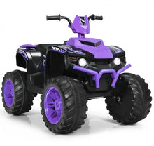 Load image into Gallery viewer, Super Cool 12V Kids Ride On ATV, Car 1 Seater | LED Lights | Heavy Duty Tires | Ages 3-7 | Music | 2 Speeds | Upgraded