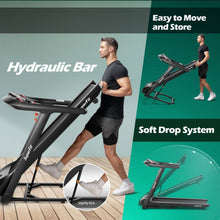 Load image into Gallery viewer, Heavy Duty Powerful Upgraded 4.75HP Treadmill With App, Auto Incline | For Home, Office | LED Display | Quiet Motor | Shockproof | Easy Transport, Store | Bluetooth