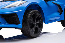 Load image into Gallery viewer, 2025 Licensed 12V Chevrolet Corvette C8, 1 Seater Kids Ride On Car Upgraded | Leather Seat | Rubber Tires | LED Lights | Remote