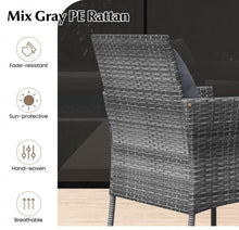 Load image into Gallery viewer, Elegant & Beautiful 3-Piece Patio Furniture Seat With Soft Cushions | Chairs | Tempered Glass Coffee Table | Conversation Sets | PE Rattan