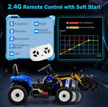 Load image into Gallery viewer, Super Cool 12V Kids Ride On Car Road Asphalt Roller | USB Compatible | LED Lights | Raisable Roller | Heavy Duty Seat, Tires | Remote