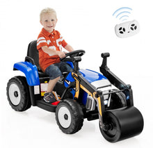 Load image into Gallery viewer, Super Cool 12V Kids Ride On Car Road Asphalt Roller | USB Compatible | LED Lights | Raisable Roller | Heavy Duty Seat, Tires | Remote