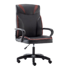 Load image into Gallery viewer, Classy PU Leather Executive Office Chair, Ergonomic Office Desk Chair with Swivel Wheels, Armrests for Home, Office
