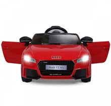 Load image into Gallery viewer, 2025 Licensed Audi TT RS Ride On Car Upgraded | 12V | 1 Seater | Music | Seat Belt | LED Lights | Remote
